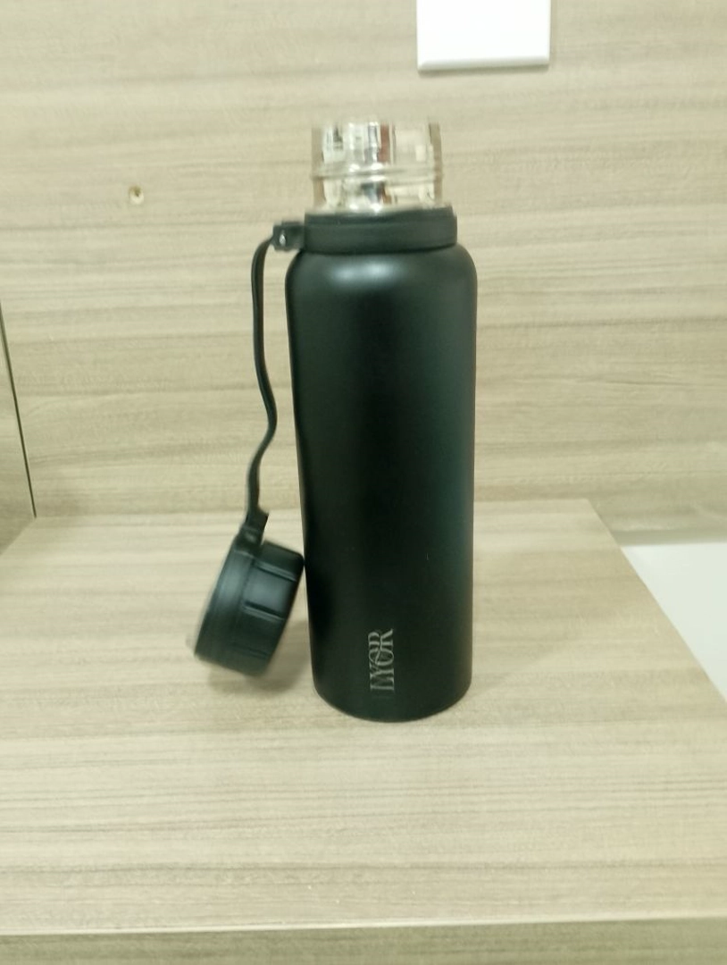 bottleGibson Explorer ブラック Garrafa Squeeze Inox Explorer Lyor 650Ml - Preto
