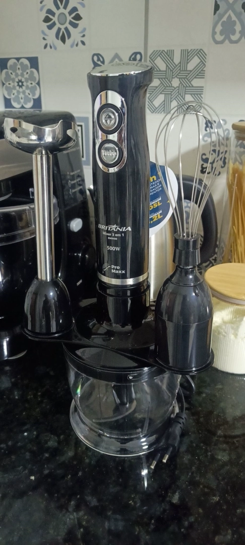 Mixer Britânia 3 em 1 Mixer Triturador e Batedor BMX400P