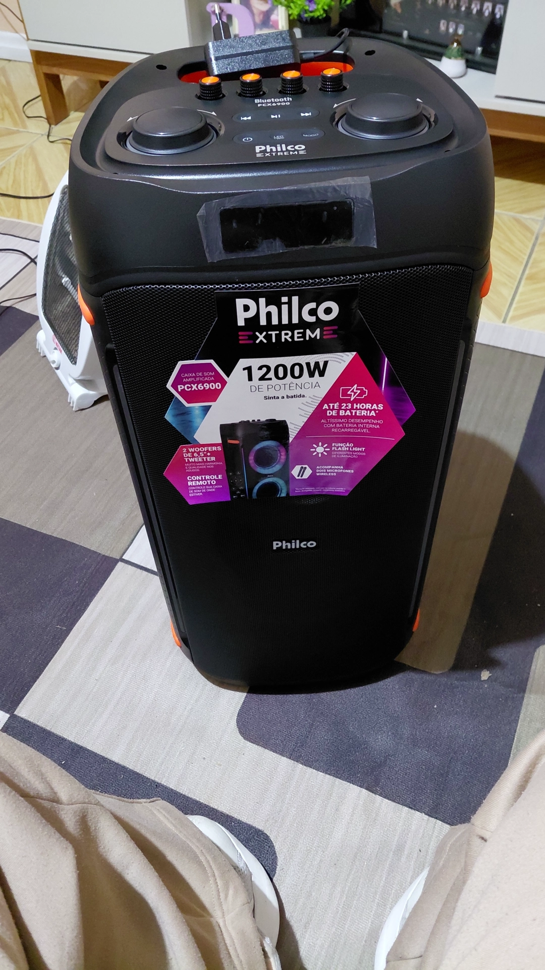 Caixa de Som Amplificada Philco Ex Bass 1200W Pcx6900